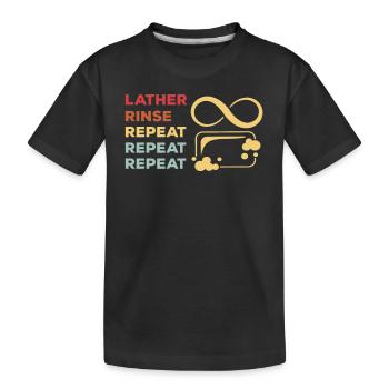 Lustiges Seifenhersteller Design - Kinder Premium Bio T-Shirt - Schwarz - Vorne