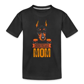 Doberman Mama Chiens Doberman Doberman - T-shirt bio Premium Enfant - noir - Devant