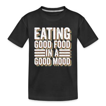 Magen Bypass Operation Abnehmen Magenverkleinerung - Kinder Premium Bio T-Shirt - Schwarz - Vorne