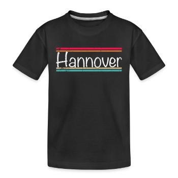 Hanover - Kids' Premium Organic T-Shirt - black - Front