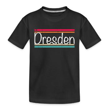 Dresden - Kids' Premium Organic T-Shirt - black - Front
