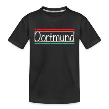 Dortmund - Kids' Premium Organic T-Shirt - black - Front