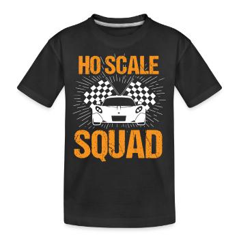 Slot car, slot car racing - Kids' Premium Organic T-Shirt - black - Front