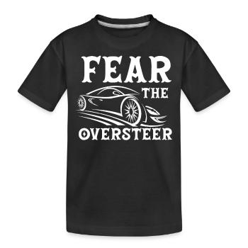 Slot car, slot car racing - Kids' Premium Organic T-Shirt - black - Front