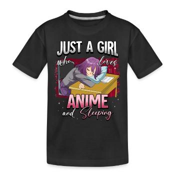 Anime Otaku Weeb - Kids' Premium Organic T-Shirt - black - Front