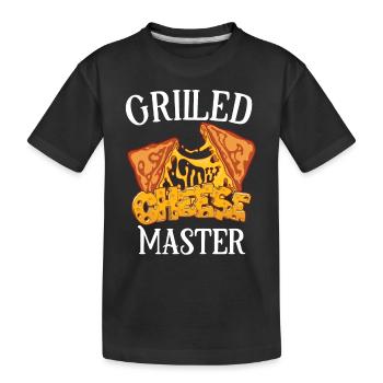Cheese Cheesesteak Rolls Philly Cheesesteak - Kinder Premium Bio T-Shirt - Schwarz - Vorne