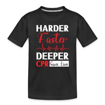 Paramedic First Responder Ambulance Driver - Kids' Premium Organic T-Shirt - black - Front