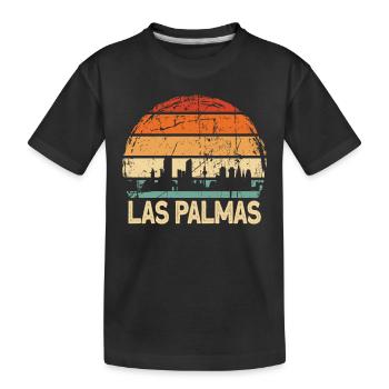 Las Palmas - Kids' Premium Organic T-Shirt - black - Front