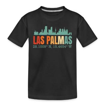 Las Palmas - Kids' Premium Organic T-Shirt - black - Front