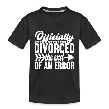 Divorce Divorcé - T-shirt bio Premium Enfant - noir - Devant