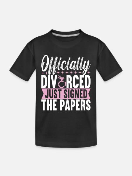 Divorce Divorcé - T-shirt bio Premium Enfant - noir