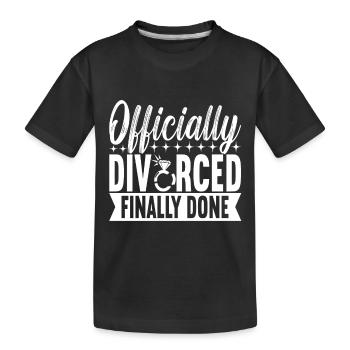 Divorce Divorcé - T-shirt bio Premium Enfant - noir - Devant