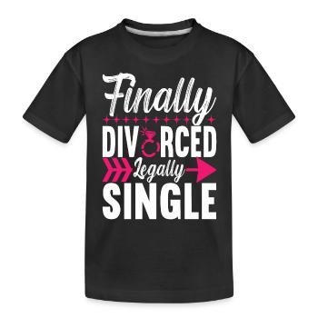 Divorce Divorcé - T-shirt bio Premium Enfant - noir - Devant