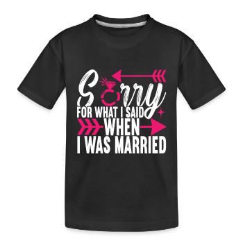 Divorce Divorcé - T-shirt bio Premium Enfant - noir - Devant
