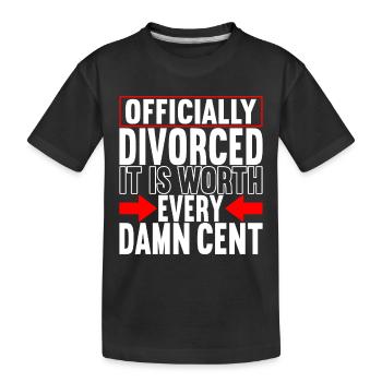 Divorce Divorcé - T-shirt bio Premium Enfant - noir - Devant