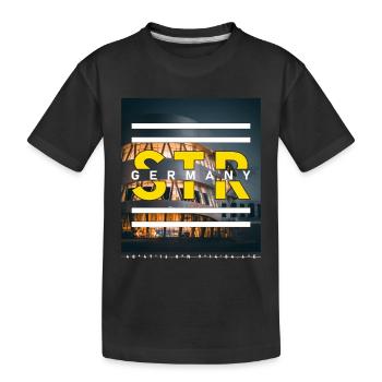 Stuttgart STR Germany - Museum - Kids' Premium Organic T-Shirt - black - Front