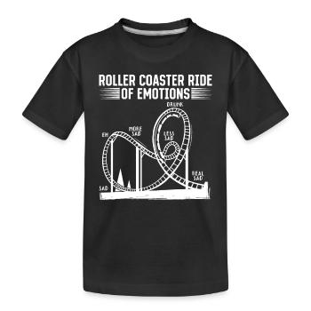 Roller Coaster Ride Of Emotions Looping Gift - T-shirt bio Premium Enfant - noir - Devant