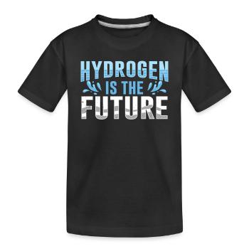 Hydrogen is the future Element Hydrogen - Kids' Premium Organic T-Shirt - black - Front