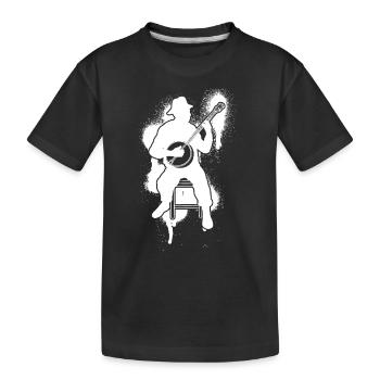 Banjo Banjo joueur Banjoïste - T-shirt bio Premium Enfant - noir - Devant