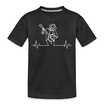 Banjo Banjo joueur Banjoïste - T-shirt bio Premium Enfant - noir - Devant