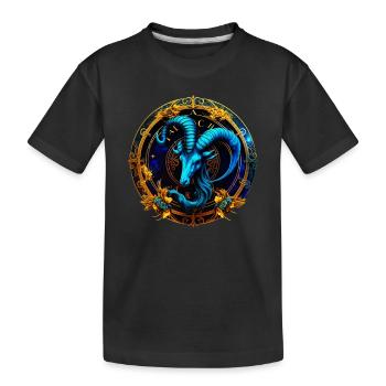 Portez votre signe du zodiaque astrologique avec fierté: Capric - T-shirt bio Premium Enfant - noir - Devant