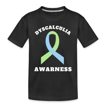 SPED Neurodiversité Dyscalculie - T-shirt bio Premium Enfant - noir - Devant
