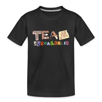 SPED Neurodiversité Dyscalculie - T-shirt bio Premium Enfant - noir - Devant