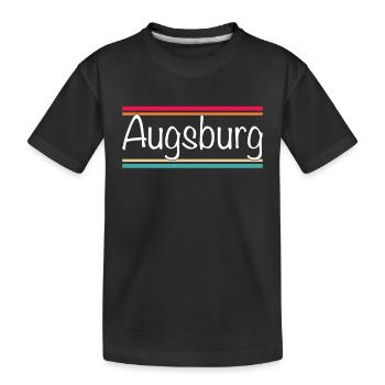 Augsburg - Kids' Premium Organic T-Shirt - black - Front