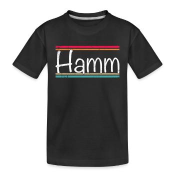 Hamm - Kinder Premium Bio T-Shirt - Schwarz - Vorne