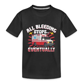 Paramedic First Responder Ambulance Driver - Kids' Premium Organic T-Shirt - black - Front