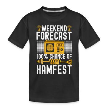 Ham Radio Ham Funker - Kinder Premium Bio T-Shirt - Schwarz - Vorne