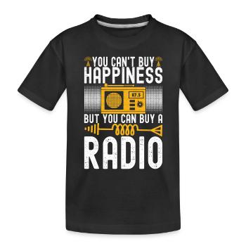 Radio amateur Opérateur radio amateur - T-shirt bio Premium Enfant - noir - Devant