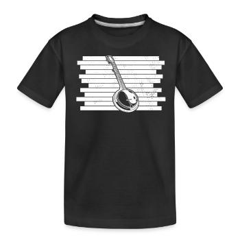 Banjo Banjo joueur Banjoïste - T-shirt bio Premium Enfant - noir - Devant