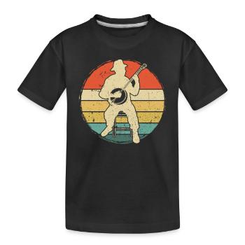 Banjo Banjo player Banjoist - Kids' Premium Organic T-Shirt - black - Front