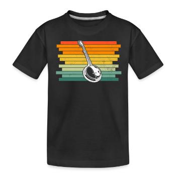 Banjo Banjo joueur Banjoïste - T-shirt bio Premium Enfant - noir - Devant