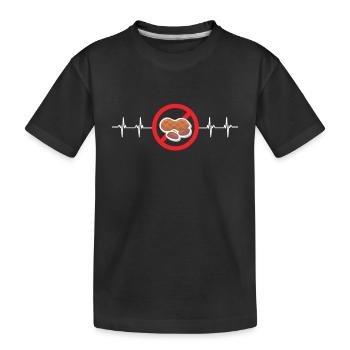 Sensibilisation à l’allergie aux arachides Allergique aux arachides - T-shirt bio Premium Enfant - noir - Devant