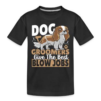 Toiletteurs pour chiens Toiletteurs pour chiens - T-shirt bio Premium Enfant - noir - Devant