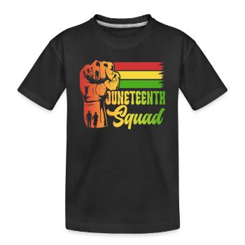 Juneteenth Team African American 1865 Black - Kinder Premium Bio T-Shirt - Schwarz - Vorne