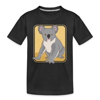 Koala Koalas Koala Bear Koala Bear Cadeau - T-shirt bio Premium Enfant - noir - Devant