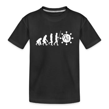 Artificial Intelligence Ai Chat - Kids' Premium Organic T-Shirt - black - Front