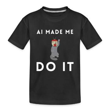 Artificial Intelligence Ai Chat - Kids' Premium Organic T-Shirt - black - Front