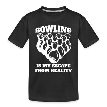 Bowling Bowling Bowling Club Bowling Club - Kids' Premium Organic T-Shirt - black - Front