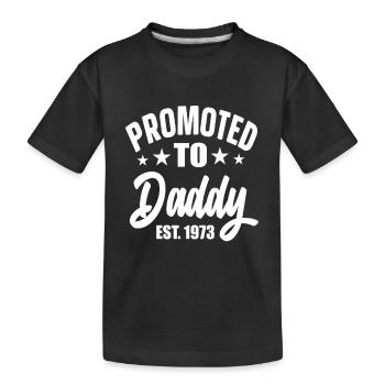 Promu Papa Est 1973 - T-shirt bio Premium Enfant - noir - Devant