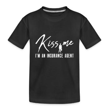 Insurance Agent Appraiser Insurance Broker - Kids' Premium Organic T-Shirt - black - Front