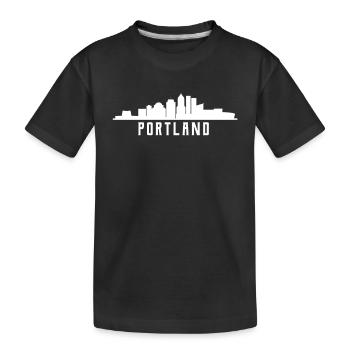 Horizon de Portland - T-shirt bio Premium Enfant - noir - Devant