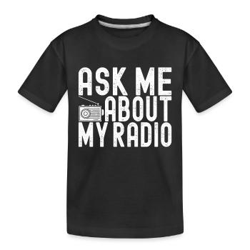 Ham Radio Ham Funker - Kinder Premium Bio T-Shirt - Schwarz - Vorne