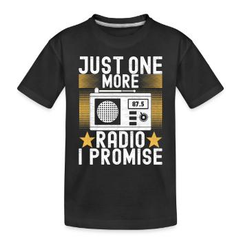 Ham Radio Ham Funker - Kinder Premium Bio T-Shirt - Schwarz - Vorne
