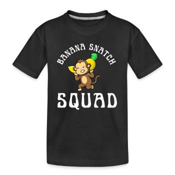 Weight Lifting Power Snatch - Kids' Premium Organic T-Shirt - black - Front