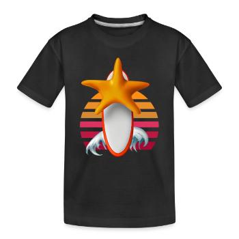 Planche de surf Starfish - T-shirt bio Premium Enfant - noir - Devant