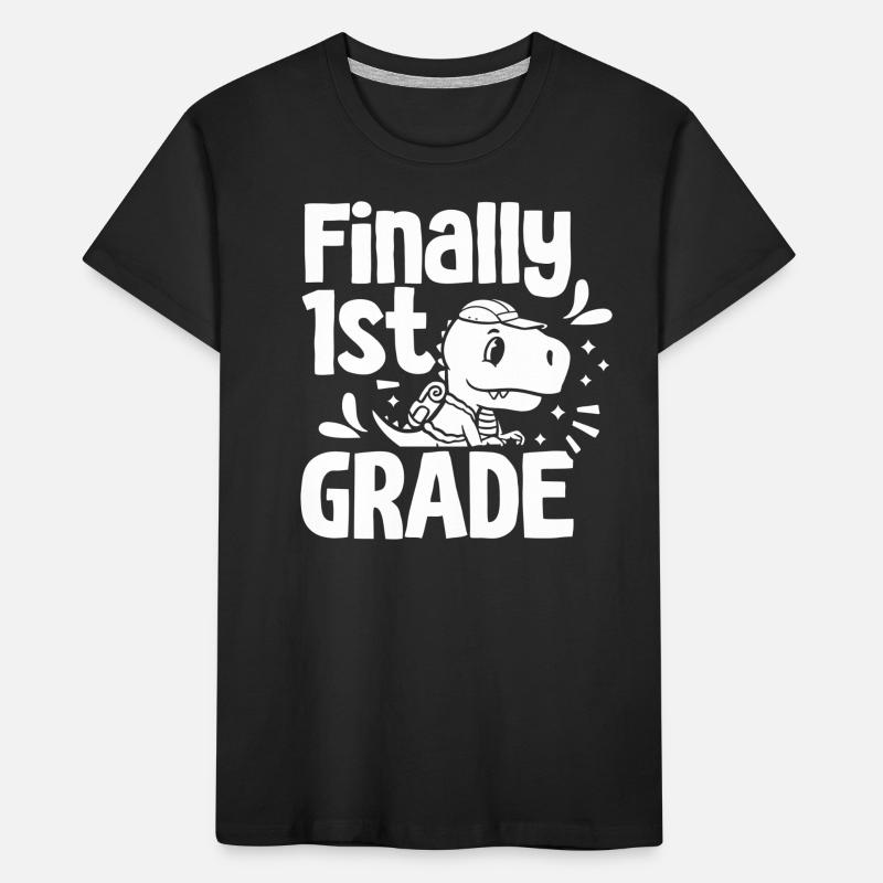 Finally 1 class first class first grader Kids' Premium Organic T-Shirt